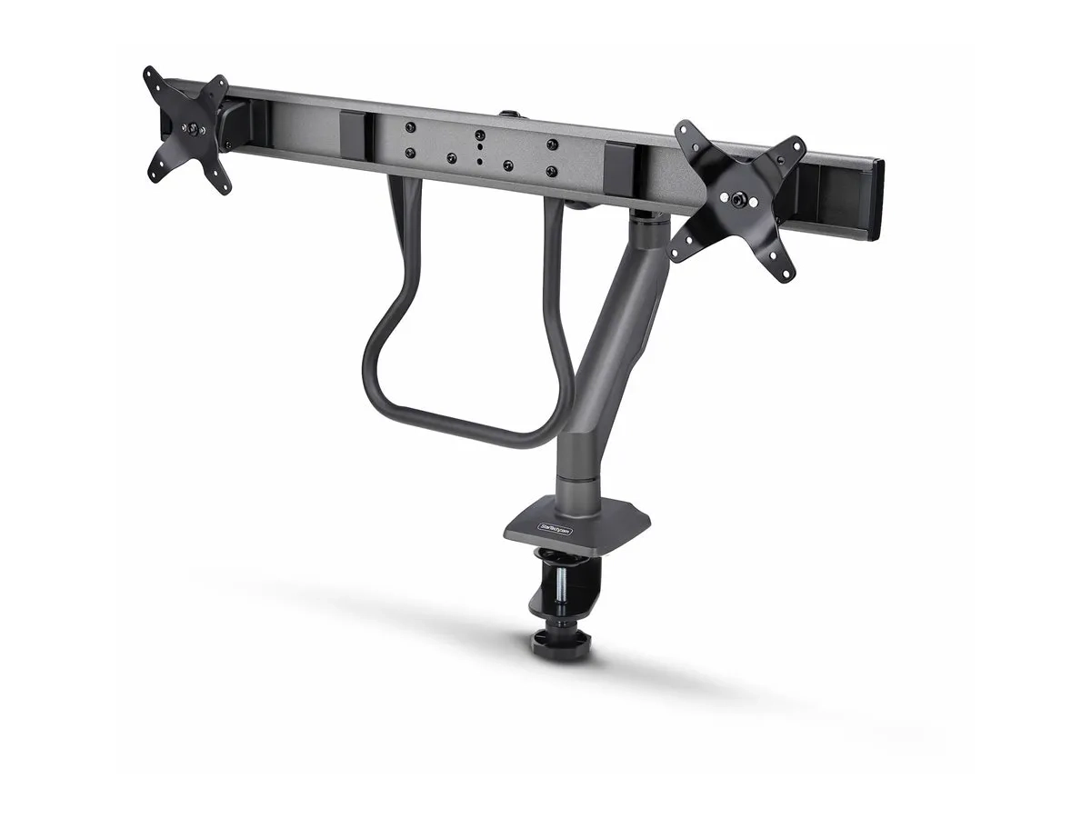 StarTech.com Desk Mount Dual Monitor Arm w/ Crossbar, Up To 27" Displays