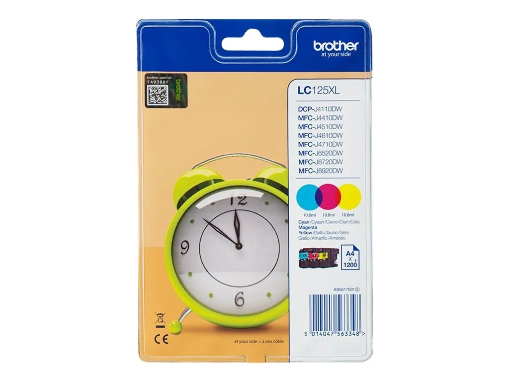 Brother LC125XL Rainbow Pack