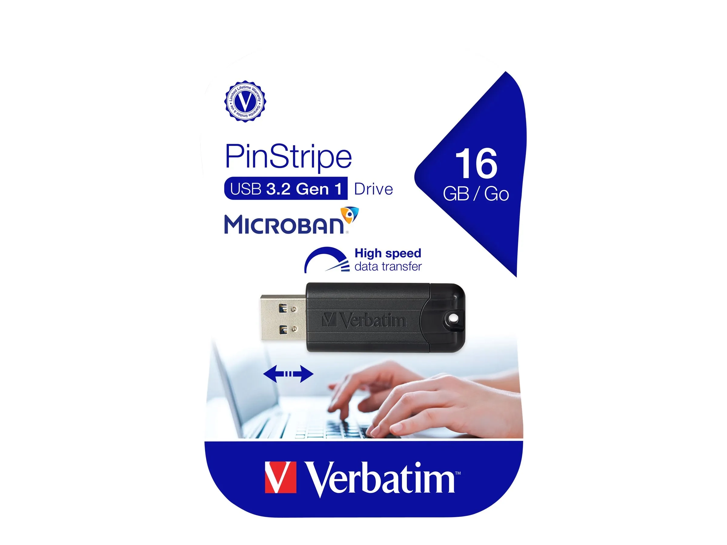 Verbatim Store 'n' Go Pin Stripe USB Drive