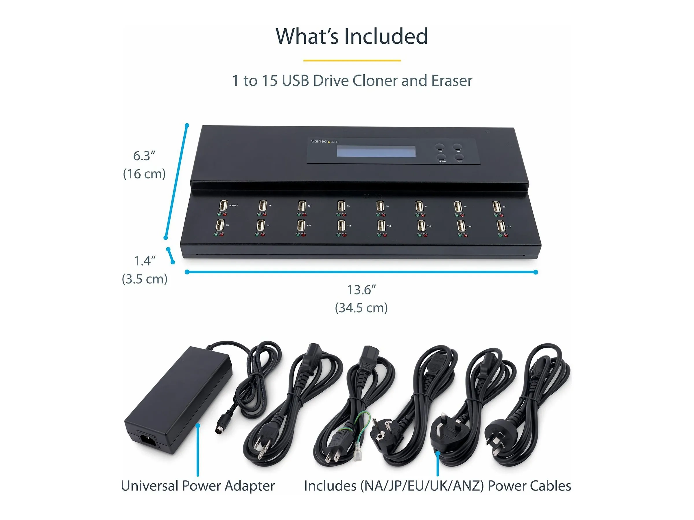 StarTech.com Duplicateur et effaceur autonome de clés USB 1:15