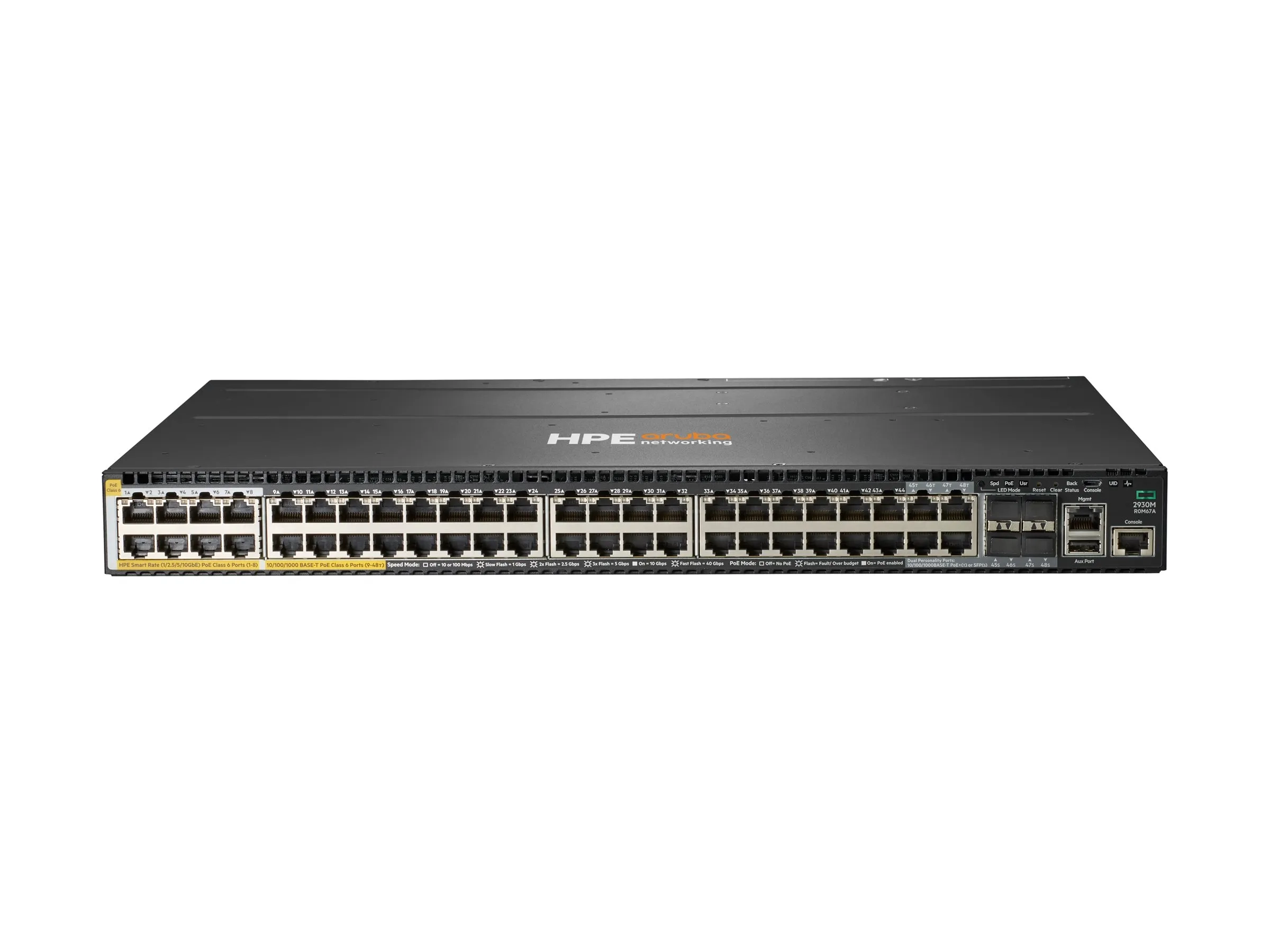 HPE Aruba 2930M 40G 8 HPE Smart Rate PoE Class 6 1
