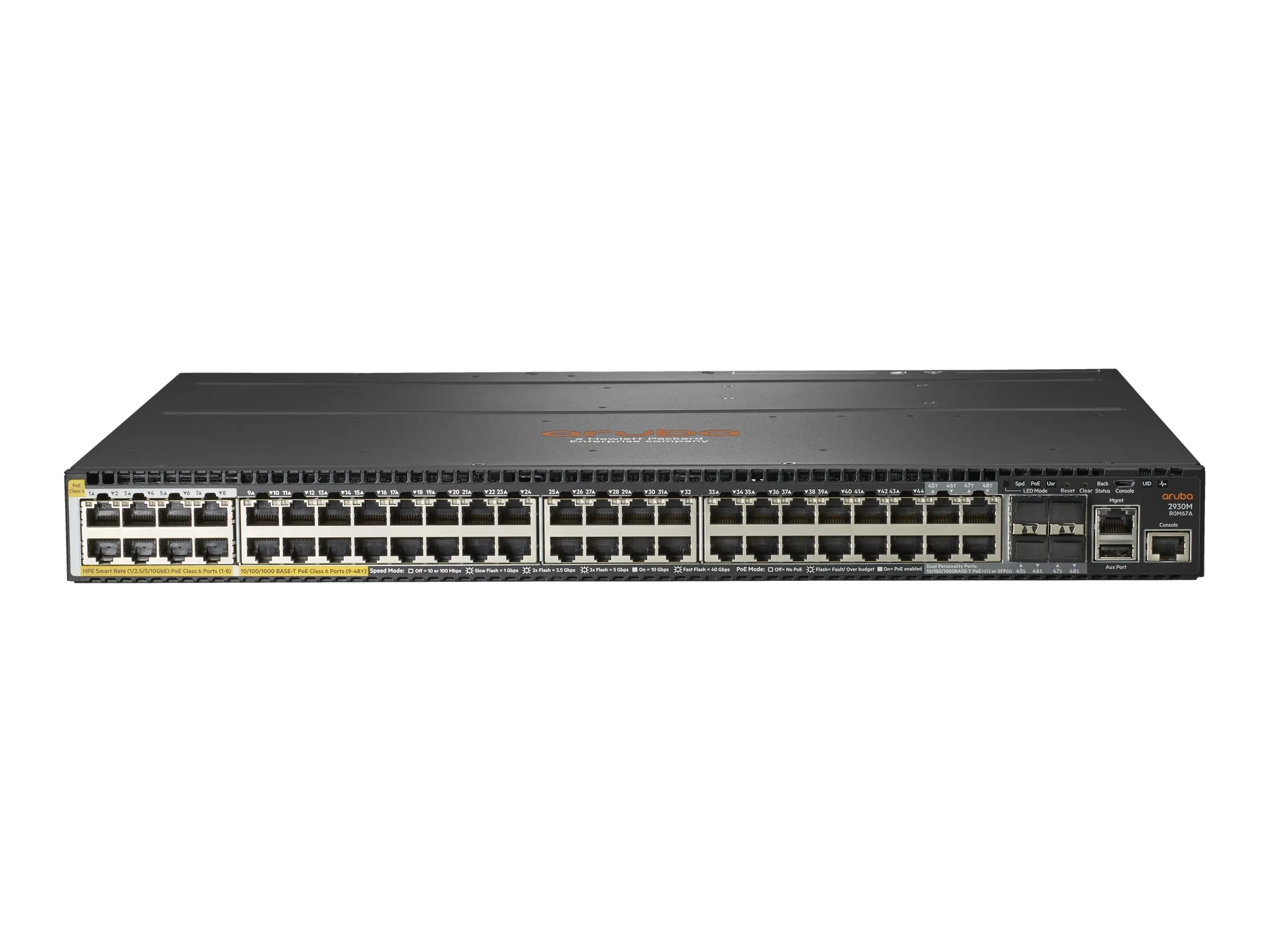 HPE Aruba 2930M 40G 8 HPE Smart Rate PoE Class 6 1