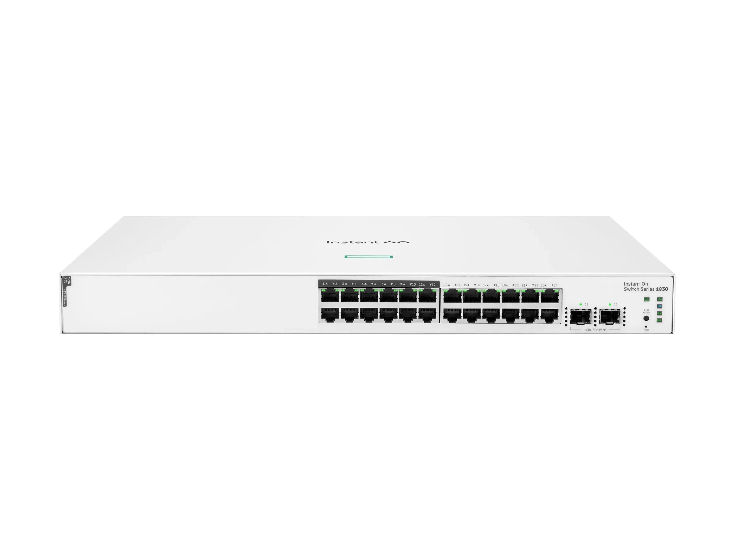 HPE Networking Instant On 1830 24G 12p Class4 PoE 2SFP 195W Switch