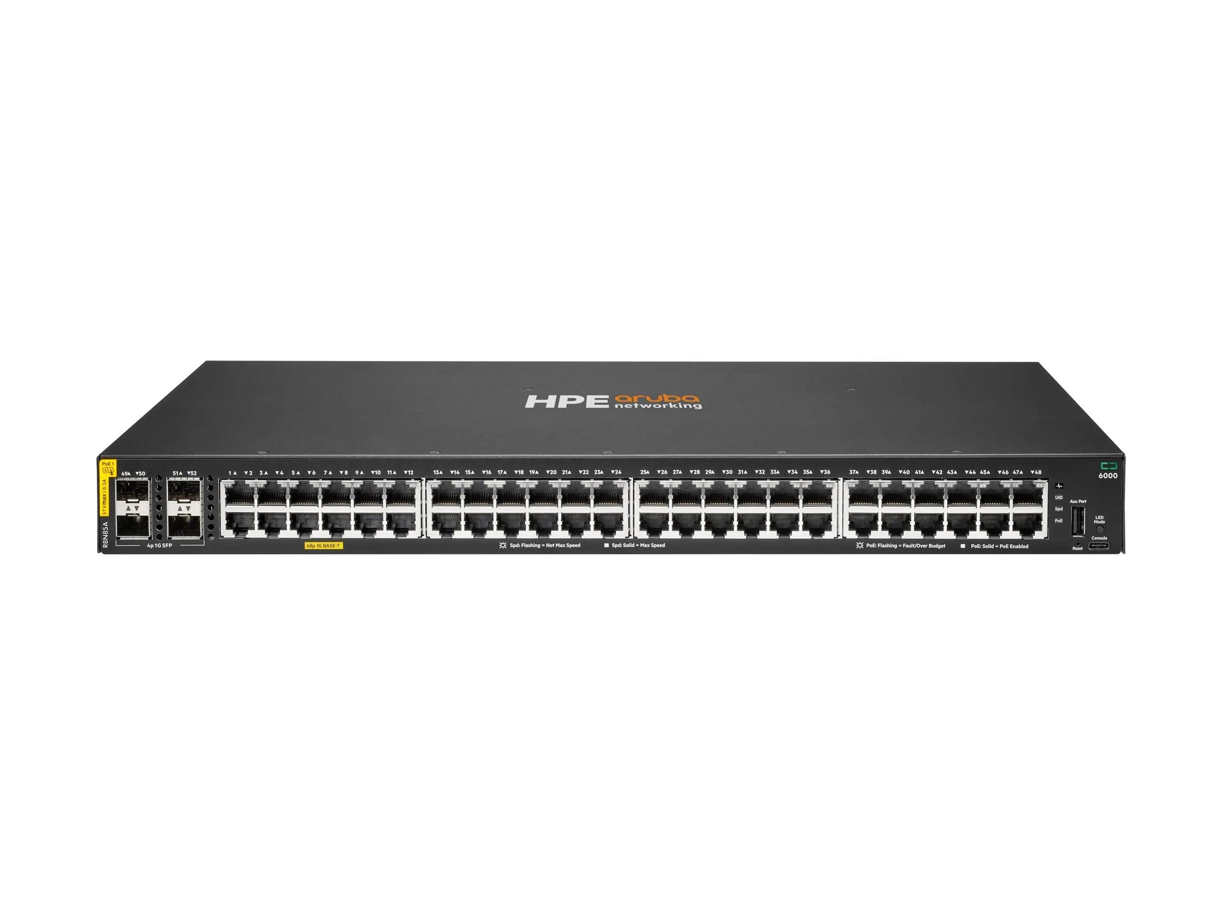 HPE Aruba 6000 48G Class4 PoE 4SFP 370W Switch