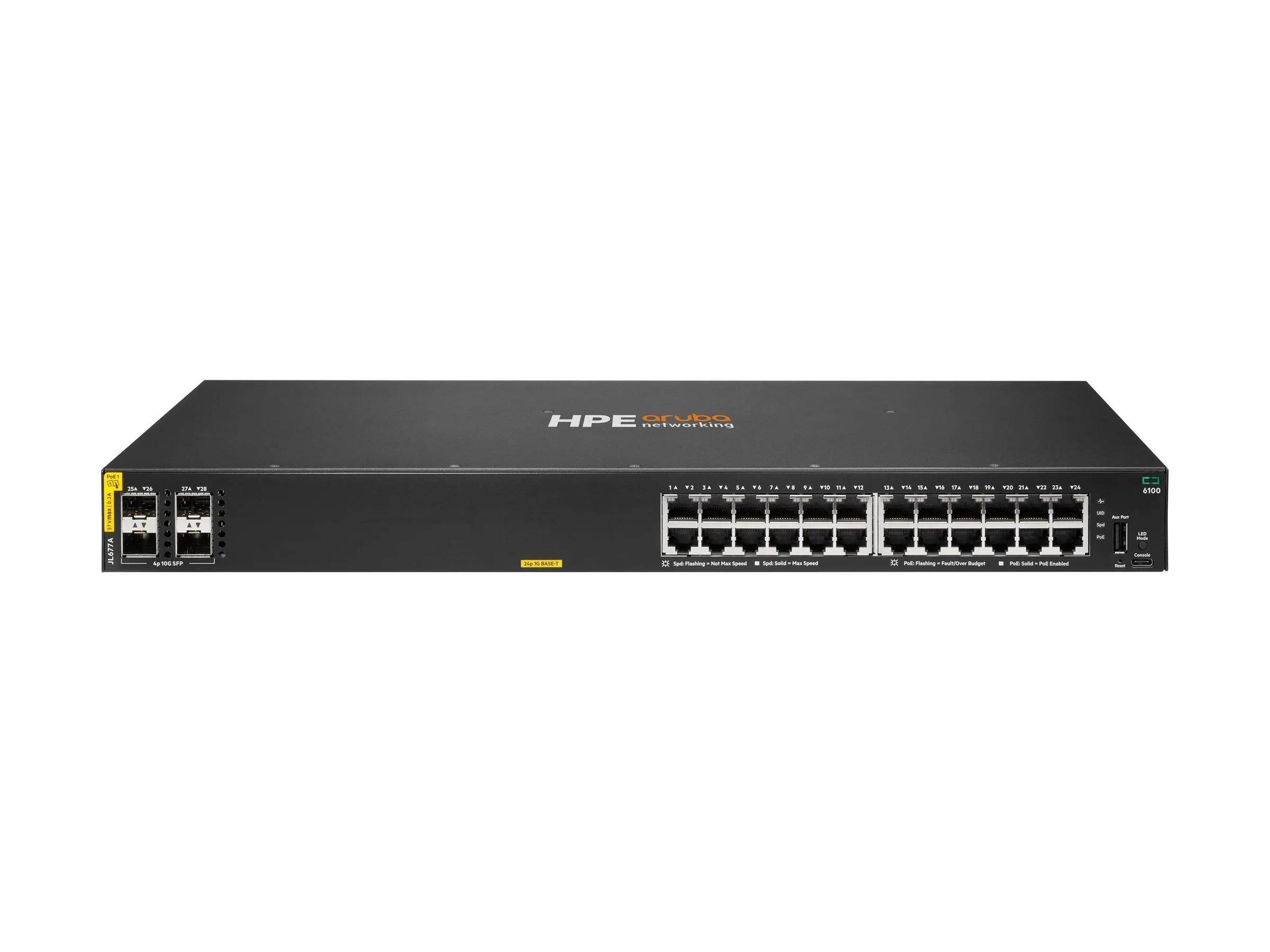 HPE Aruba 6100 24G Class4 PoE 4SFP+