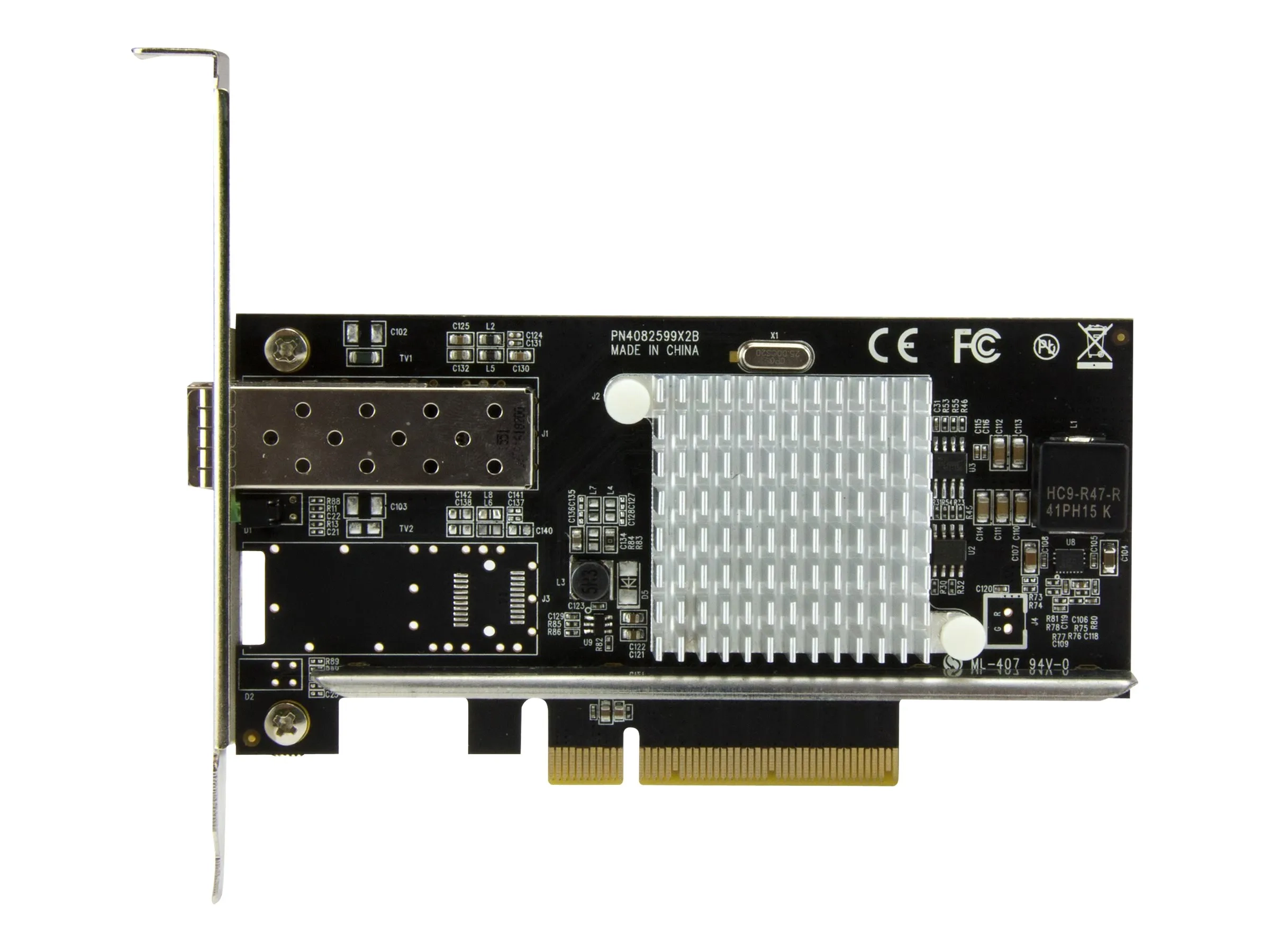 StarTech.com Carte réseau PCI Express à 1 port fibre optique 10 Gigabit Ethernet SFP+ ouvert