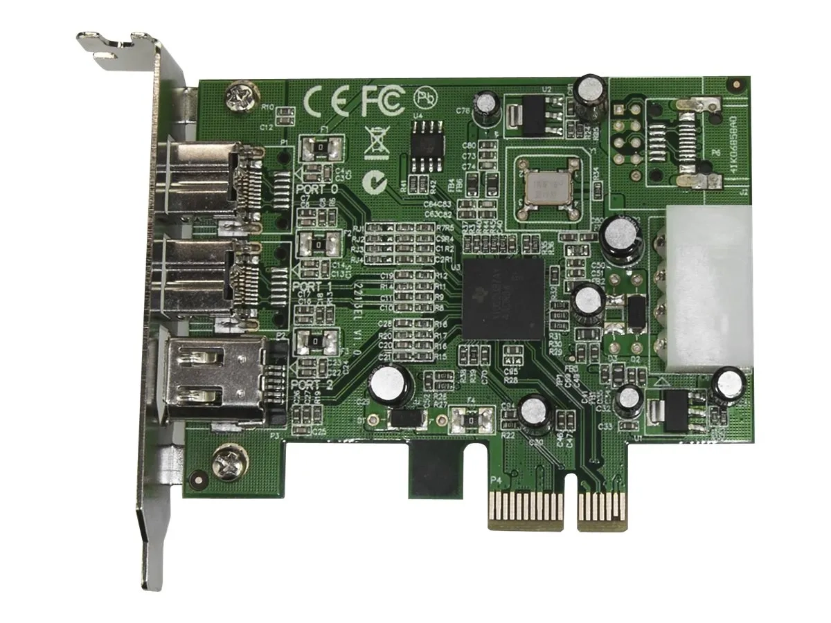 StarTech.com Carte adaptateur PCI Express vers 3 ports FireWire