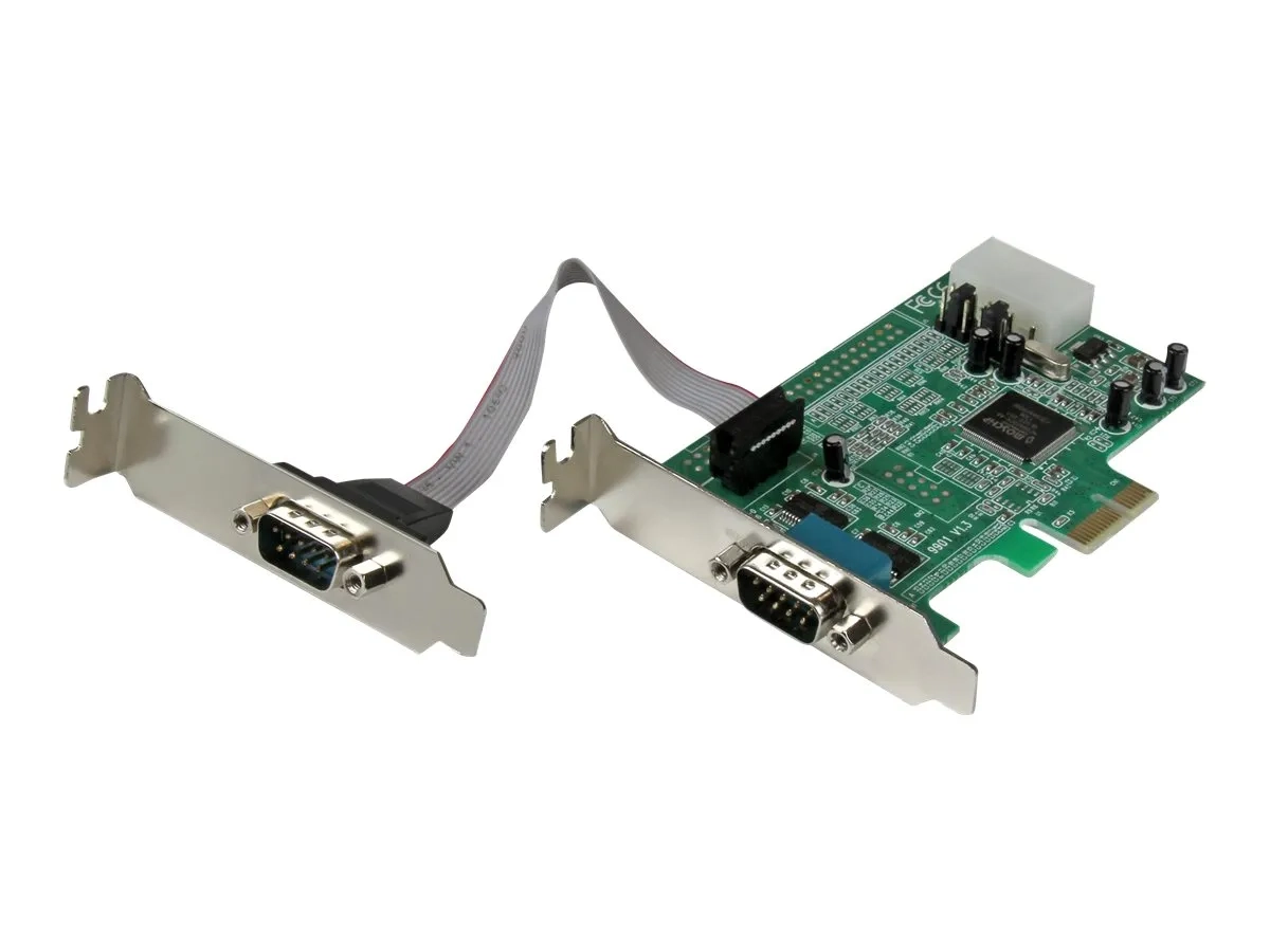StarTech.com Carte PCI Express à Faible Encombrement avec 2 Ports Série RS232
