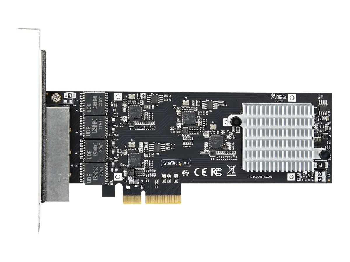StarTech.com Carte Réseau PCIe à 4 Ports 2,5 Gbps NBASE