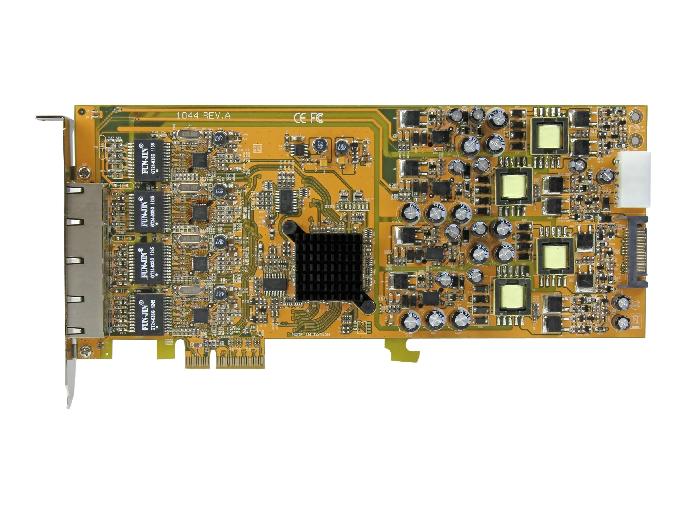 StarTech.com Carte réseau PCIe à 4 ports Gigabit Power over Ethernet
