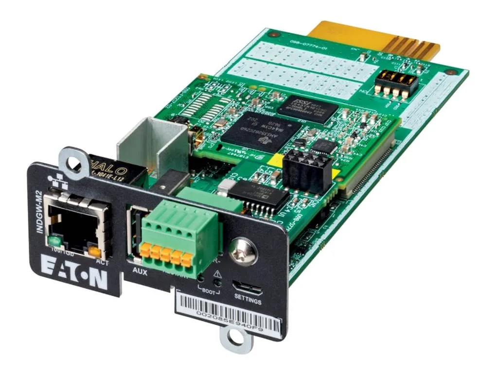 Eaton Cybersecure Gigabit Industrial Gateway Card for UPS and PDU, UL 2900
