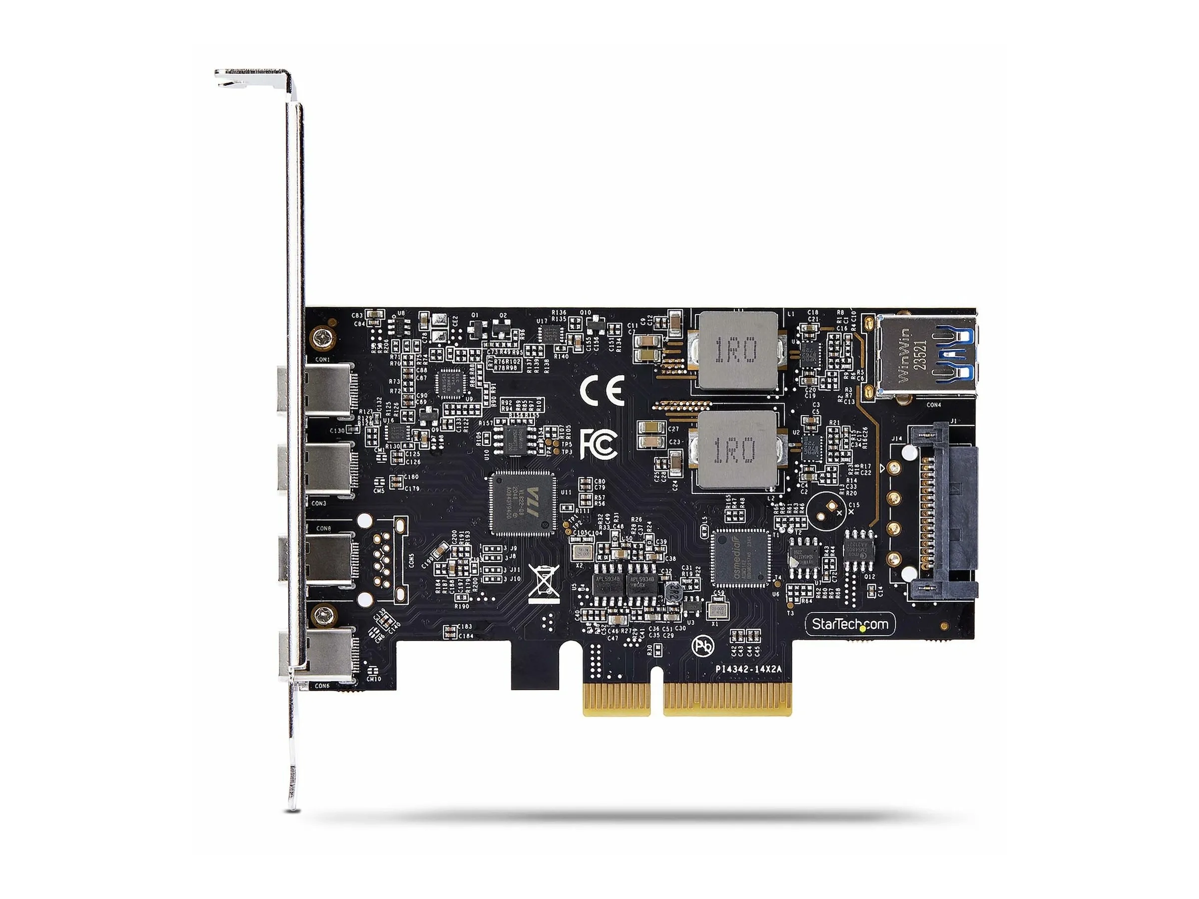 StarTech.com Carte PCIe USB à 5 Ports, USB 3.2 10Gbps, 4x USB