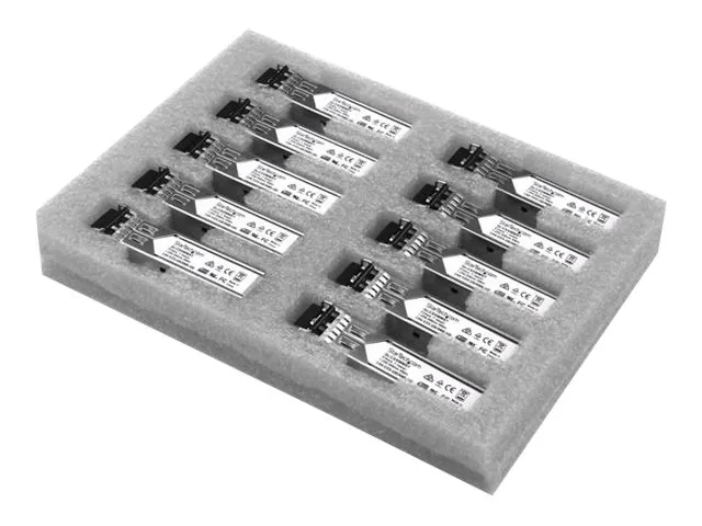 StarTech.com Paquet de 10 modules de transceiver SFP à fibre optique Gigabit