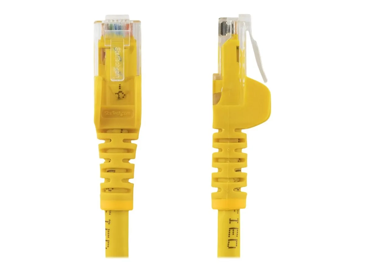 StarTech.com 7m CAT6 Ethernet Cable, 10 Gigabit Snagless RJ45 650MHz 100W PoE Patch Cord, CAT 6 10GbE UTP Network Cable w/Strain Relief, Yellow, Wiring is UL Certified/TIA