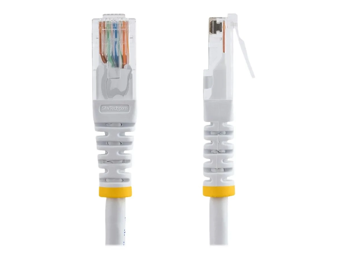 StarTech.com Câble patch UTP Cat5e de 15 m avec RJ45 moulé blanc