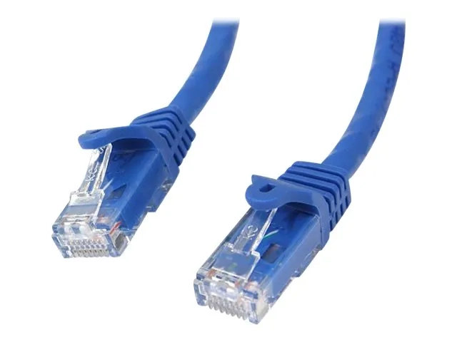 StarTech.com 5m CAT6 Ethernet Cable, 10 Gigabit Snagless RJ45 650MHz 100W PoE Patch Cord, CAT 6 10GbE UTP Network Cable w/Strain Relief, Blue, Wiring is UL Certified/TIA