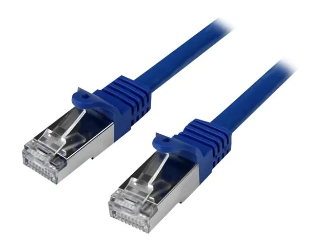 StarTech.com 3m CAT6 Ethernet Cable, 10 Gigabit Shielded Snagless RJ45 100W PoE Patch Cord, CAT 6 10GbE SFTP Network Cable w/Strain Relief, Blue, Wiring is UL Certified/TIA