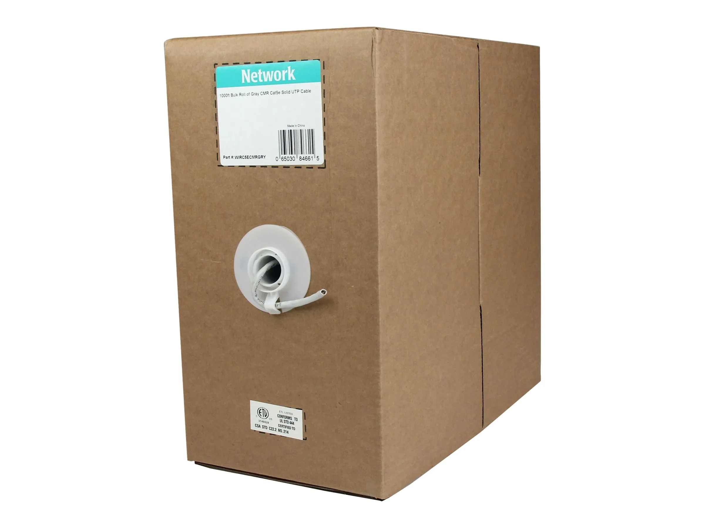 StarTech.com Câble réseau Cat5e UTP ignifuge en vrac de 304,8 m