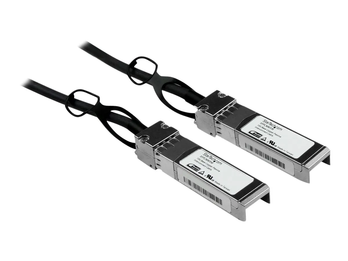 StarTech.com Câble réseau passif SFP+ 10 GbE à connexion directe twinax en cuivre de 1 m
