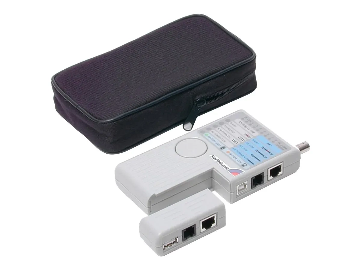 StarTech.com Testeur de Câble Multifonction, Contrôleur RJ45/RJ11/USB/BNC