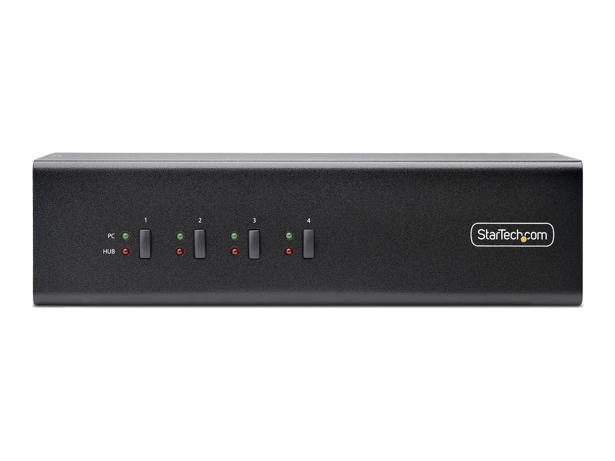StarTech.com Switch KVM 4 Ports DisplayPort pour 2 Moniteurs, KVM 4K 60Hz