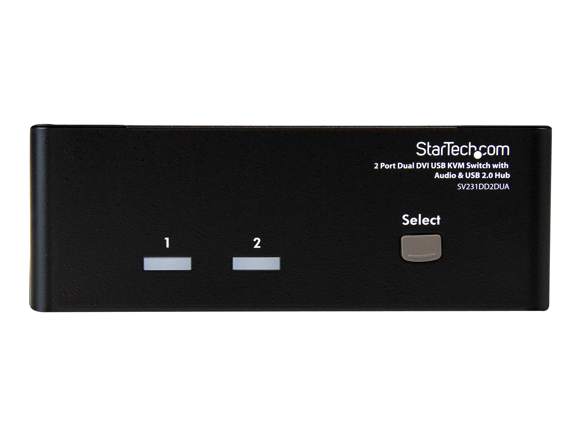 StarTech.com Commutateur KVM USB et double DVI à 2 ports avec audio et hub USB 2.0