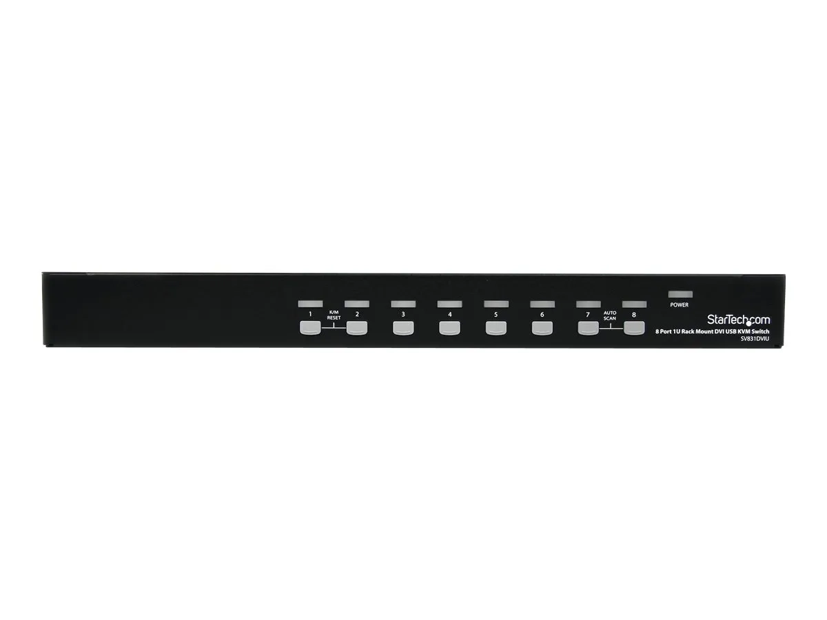 StarTech.com Commutateur écran clavier souris USB montable en rack