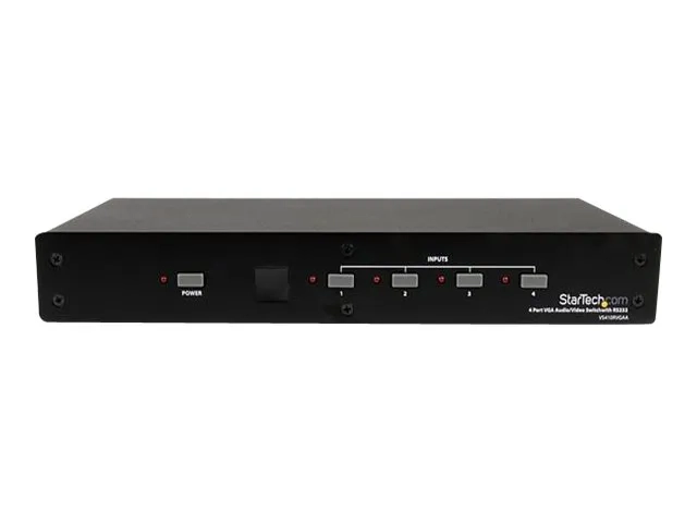 StarTech.com Commutateur audio / video VGA 4 ports avec controle RS232