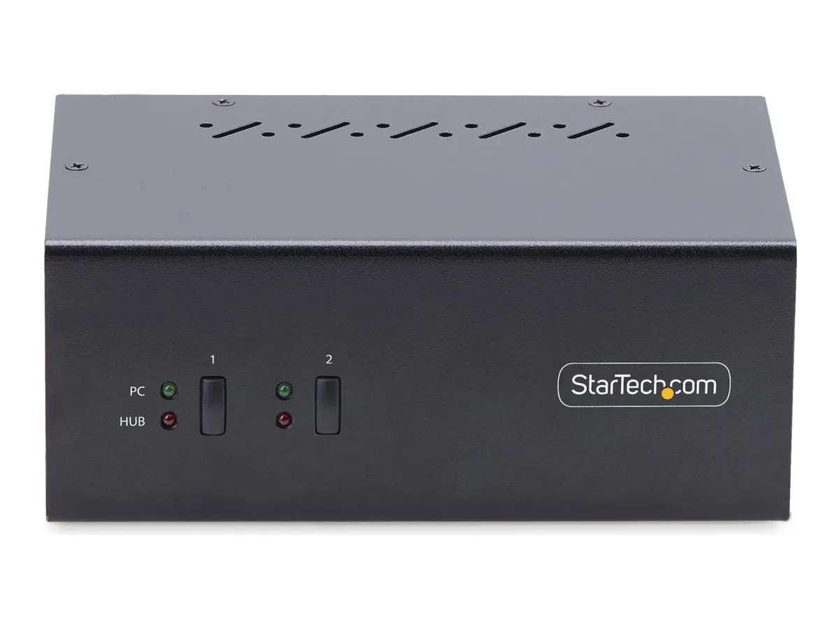 StarTech.com Switch KVM 2 Ports pour 2 Écrans, 4K60Hz, 2 Ports USB 5Gbps