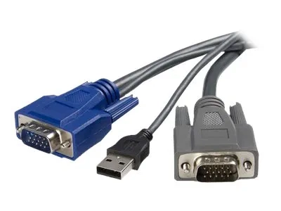 StarTech.com Cable KVM ultrafin 2 en 1 USB VGA