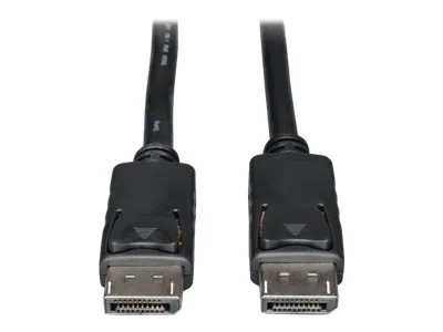 Eaton Tripp Lite Series DisplayPort Cable with Latching Connectors, 4K 60 Hz (M/M), Black, 15 ft. (4.57 m)