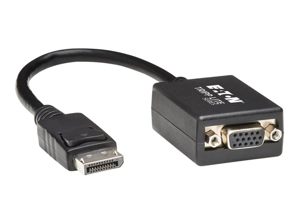 Eaton Tripp Lite Series 6in DisplayPort to VGA Adapter Active Converter DP to VGA M/F 6"