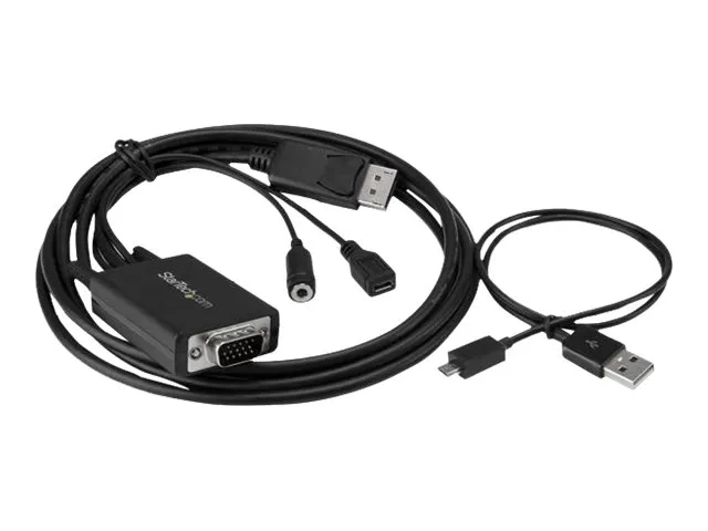 StarTech.com Câble adaptateur DisplayPort vers VGA de 2 m avec audio