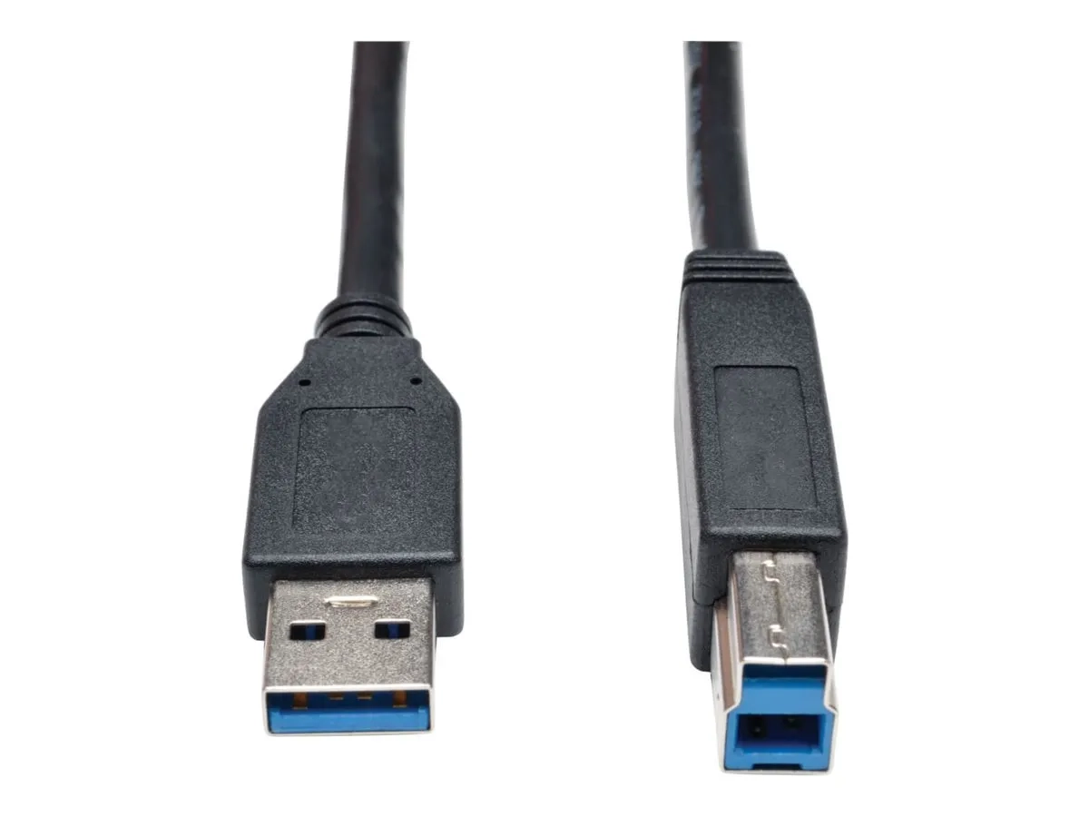 Eaton Tripp Lite Series USB 3.2 Gen 1 SuperSpeed Device Cable (A to B M/M) Black, 15 ft. (4.57 m)