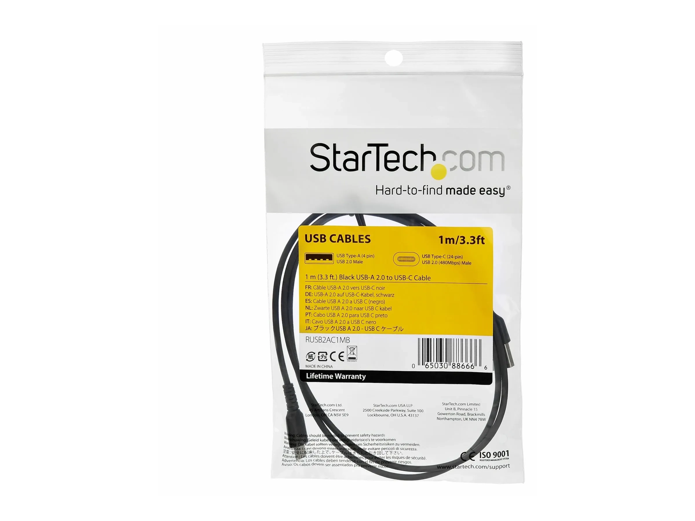 StarTech.com Câble de Chargement USB