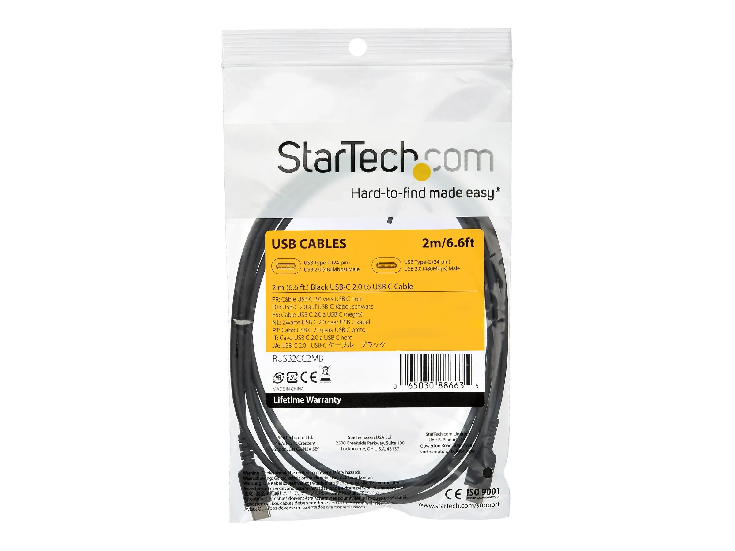StarTech.com Câble de Chargement USB