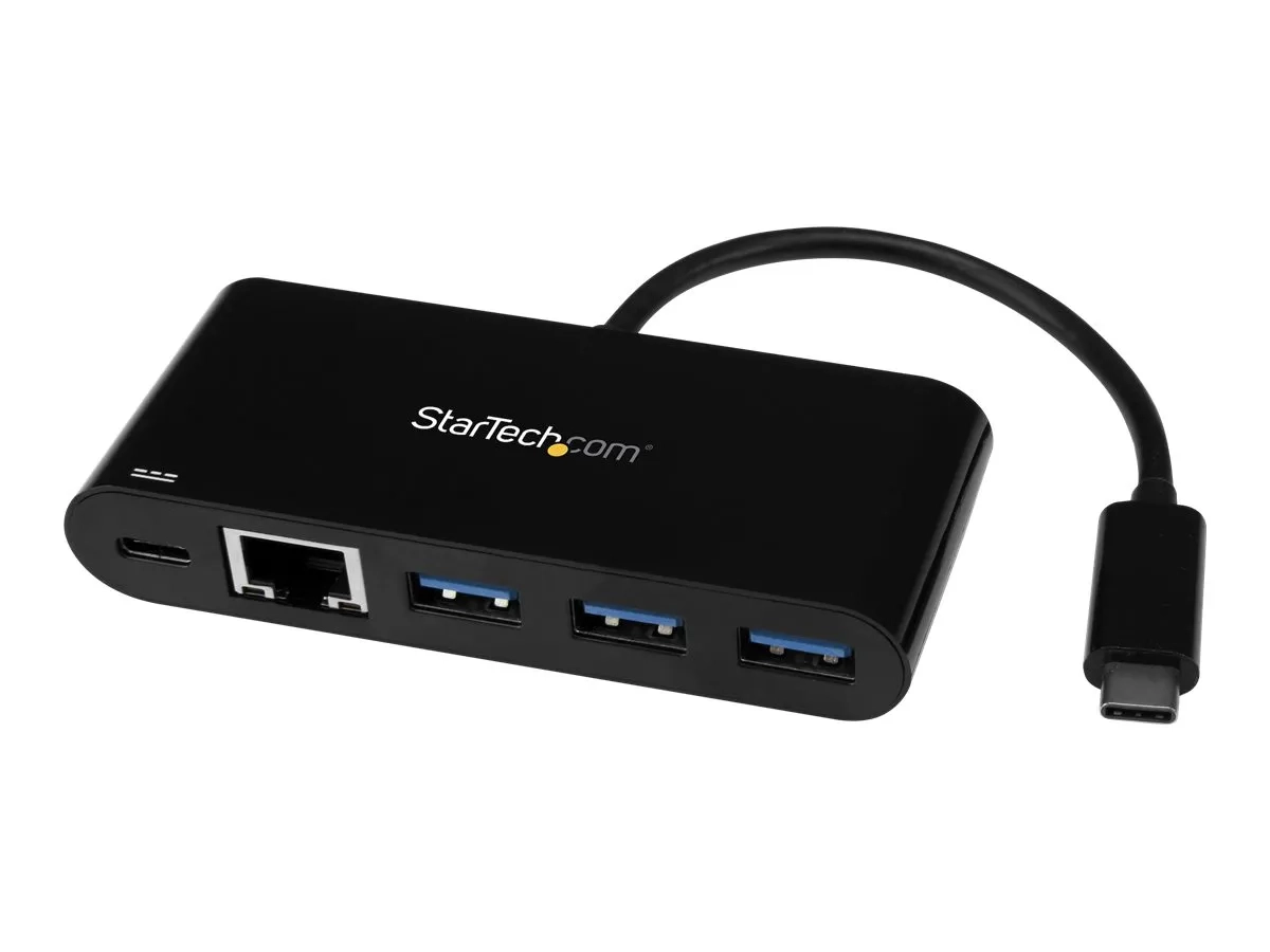 StarTech.com Hub USB 3.0 à 3 ports avec Power Delivery et GbE