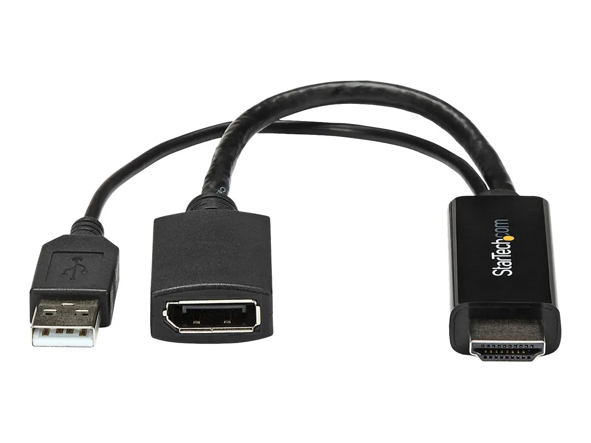 StarTech.com Adaptateur HDMI vers DisplayPort 4K alimenté par USB