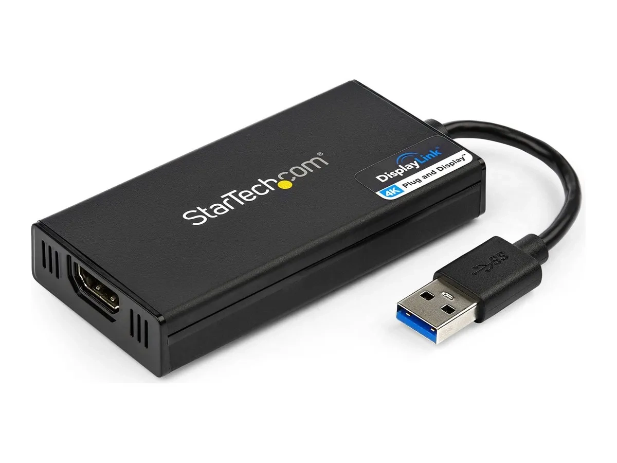 StarTech.com Adaptateur USB 3.0 vers HDMI, 4K 30Hz Ultra HD, certifié DisplayLink, convertisseur d'adaptateur d'affichage USB Type