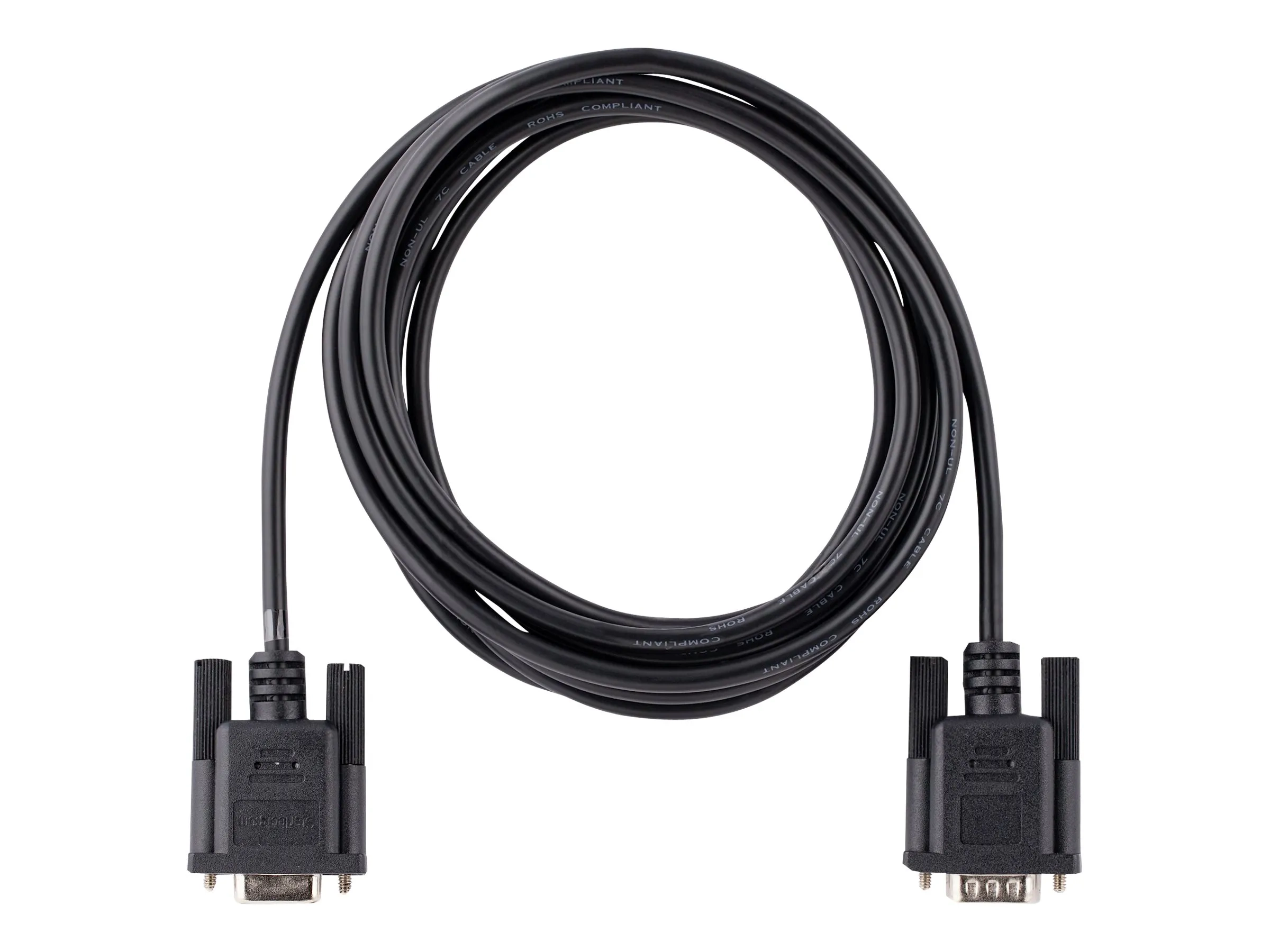 StarTech.com Câble Série RS232 Null Modem 3m, Cordon Série DB9 M/F Croisé