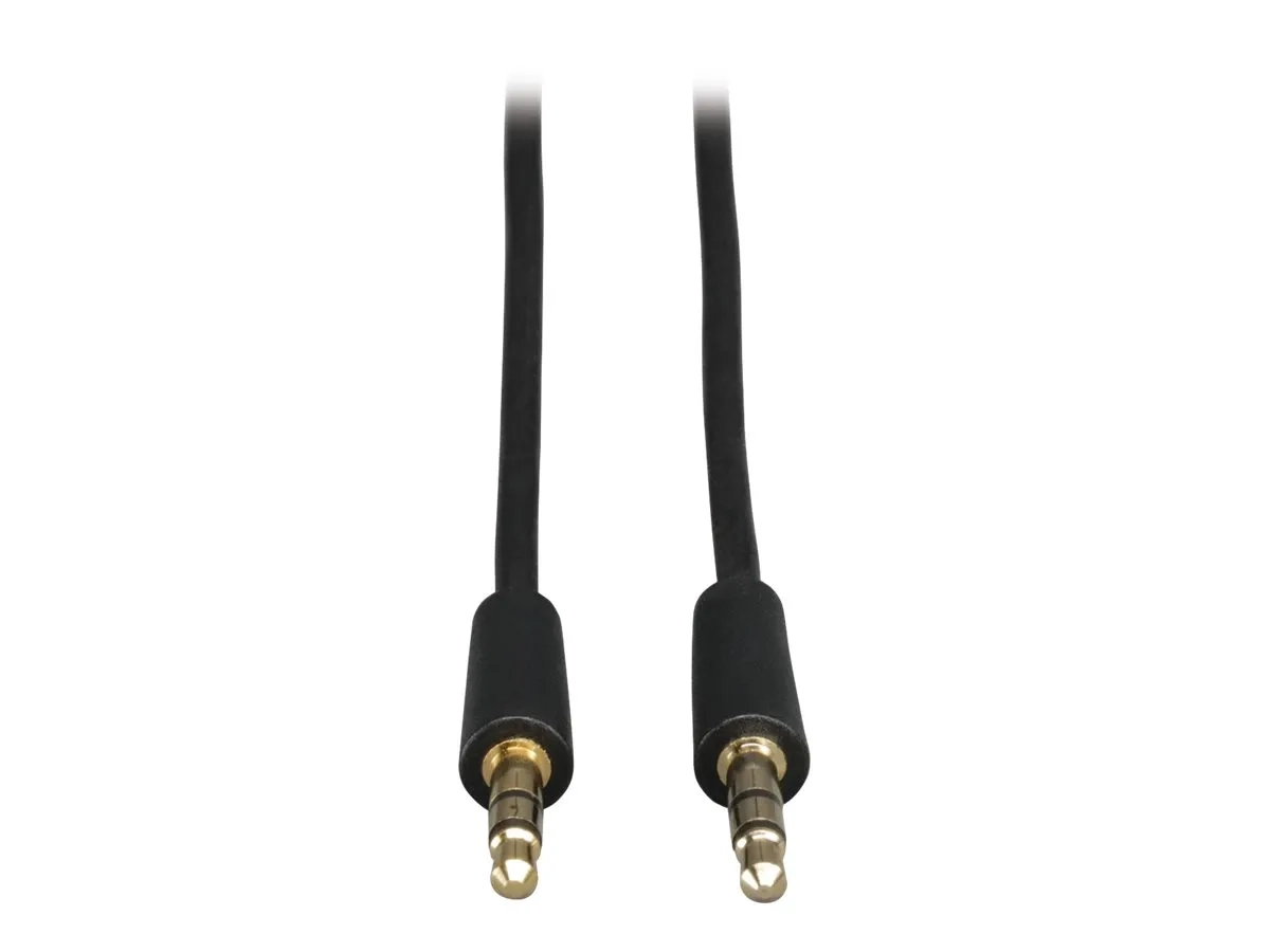 Eaton Tripp Lite Series 3.5mm Mini Stereo Audio Cable for Microphones, Speakers and Headphones (M/M), 6 ft. (1.83 m)