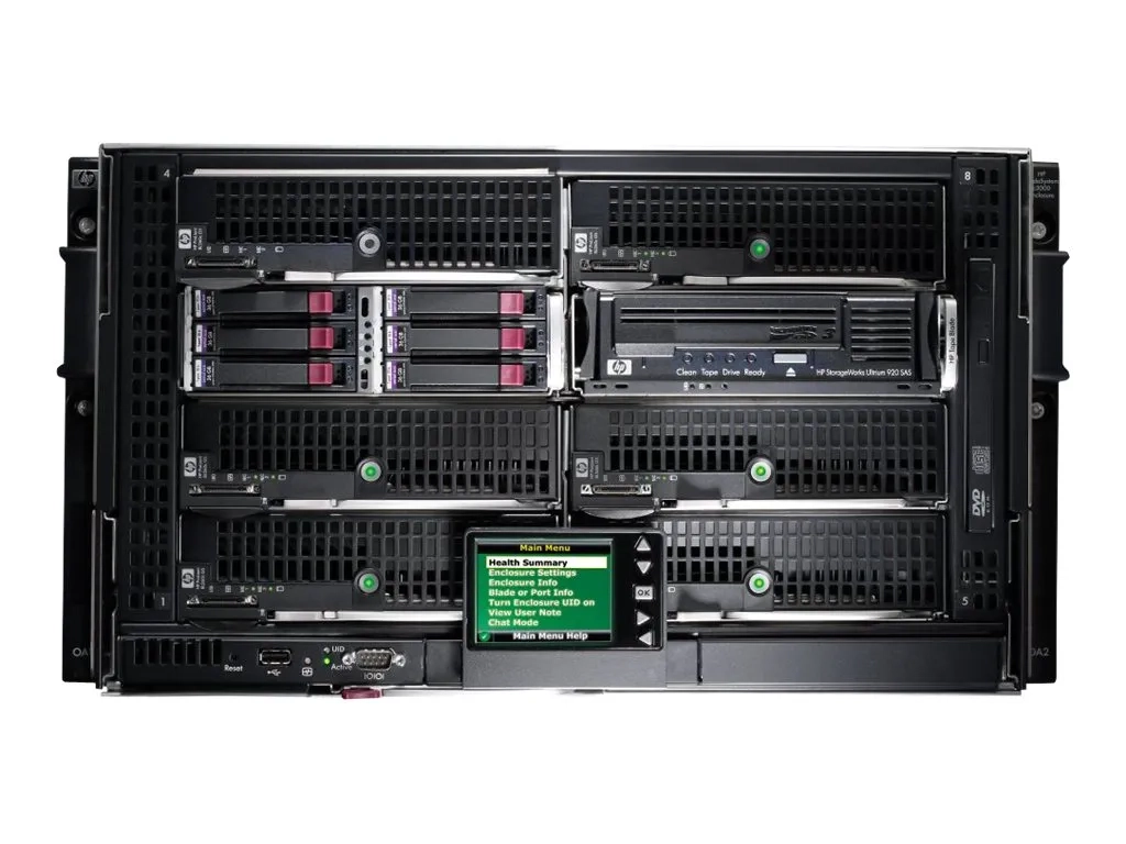 HPE BLc3000 Enclosure w/4 Power Supplies and 6 Fans with Insight Control Environment License