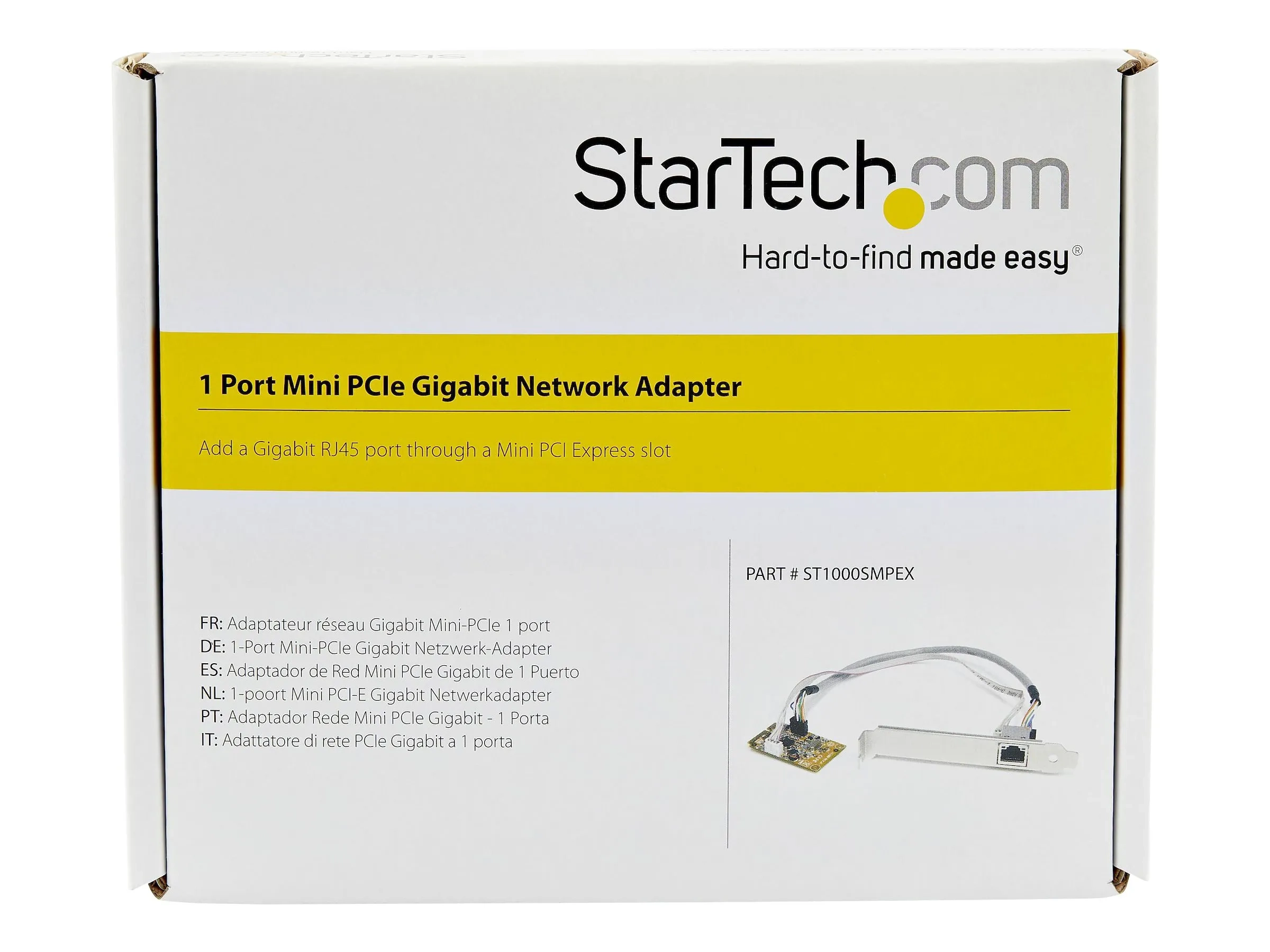 StarTech.com Carte reseau Mini PCI Express vers 1 port Gigabit Ethernet