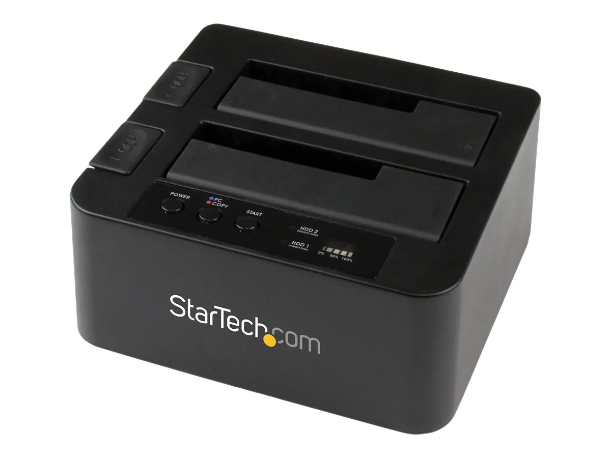 StarTech.com Duplicateur de Disque Dur 2 Baies, Cloneur HDD/SSD Autonome