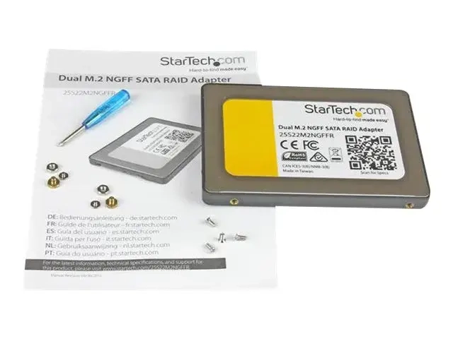 Startech Adaptateur 2x SSD M.2 vers SATA 2,5" avec RAID