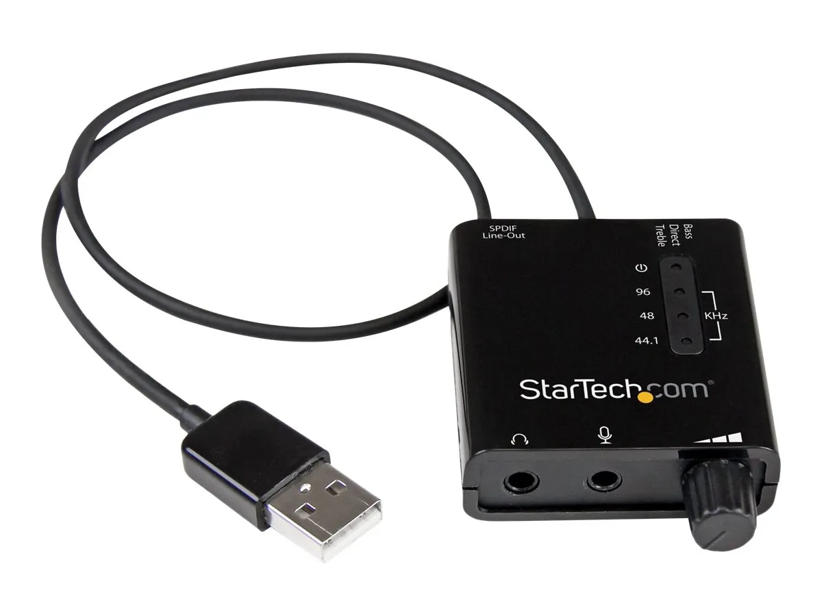 StarTech.com Carte Son Externe USB avec sortie SPDIF Audio Numérique