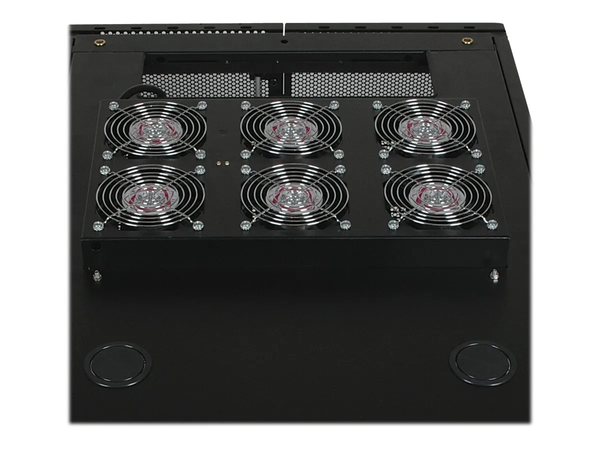 Eaton Tripp Lite Series Rack Enclosure Server Cabinet Roof Mount Fan Panel Airflow Mgmt 230V