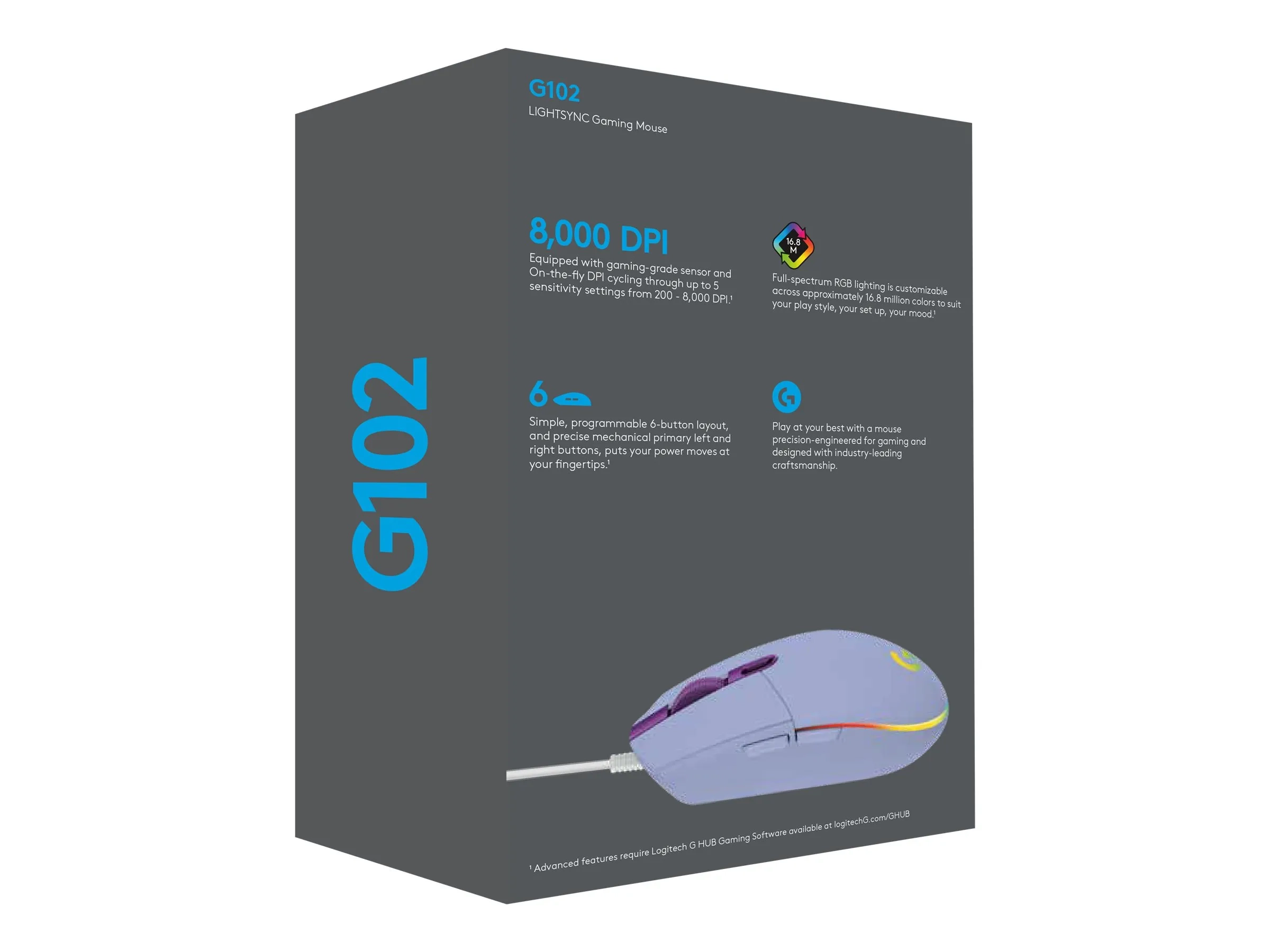 Souris de jeu Logitech G102 LIGHTSYNC