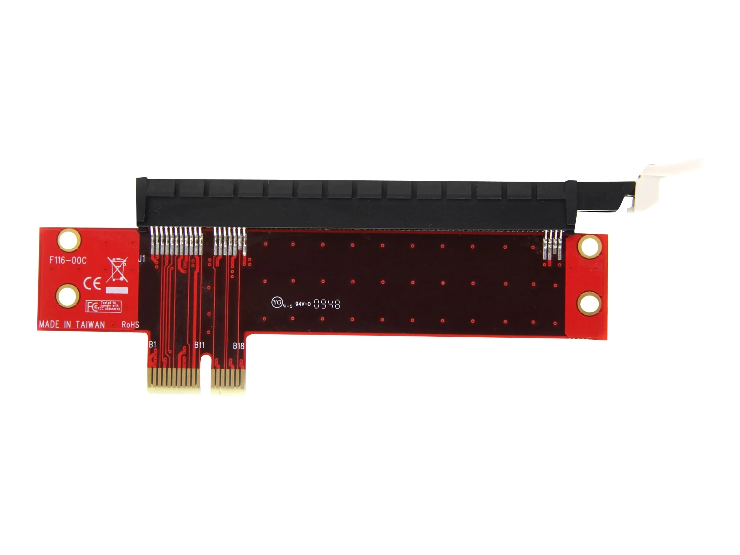 StarTech.com Adaptateur de fente d'extension à faible encombrement PCI Express x1 vers x16