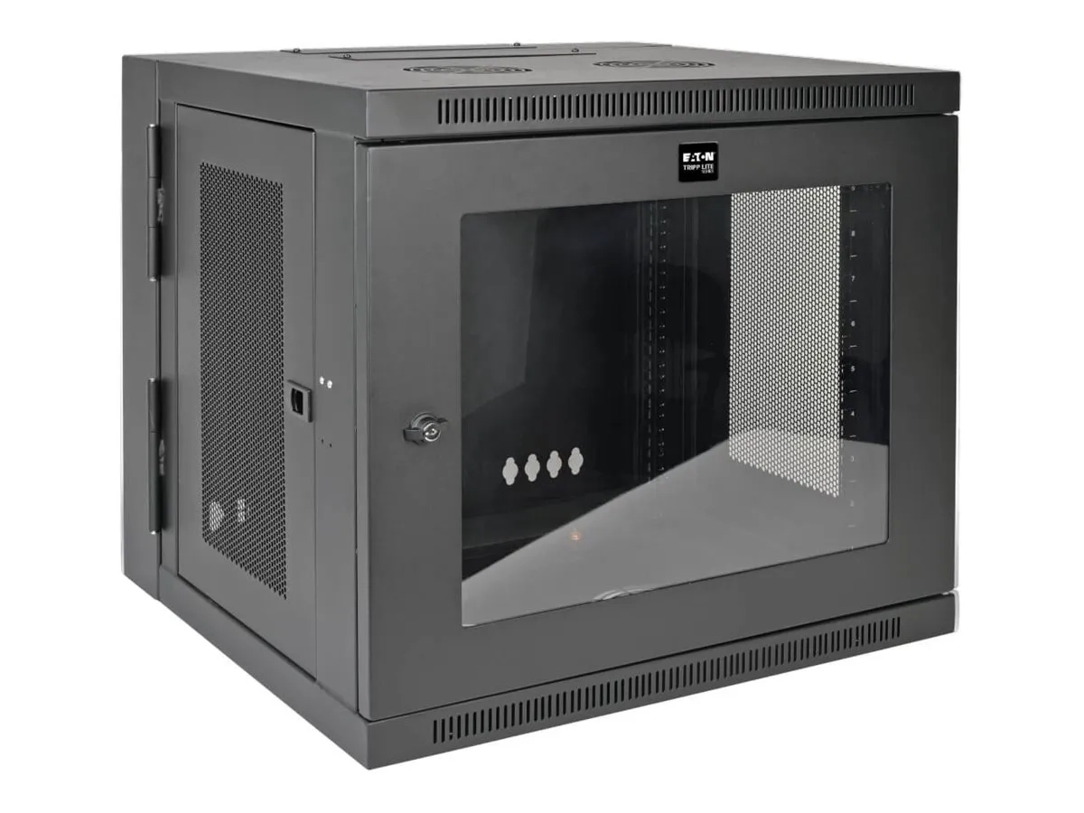 Eaton Tripp Lite Series 10U Wall Mount Rack Enclosure Server Cabinet w/Swinging Door Acrylic Window
